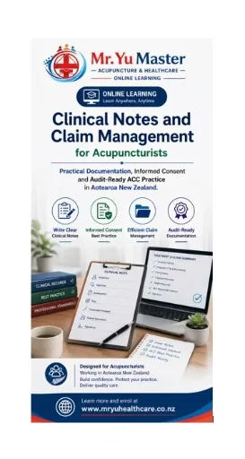 ACC Clinical Notes and Claim Management for Acupuncturists Practical Documentation, Informed Consent and Audit-Ready ACC Practice in Aotearoa New Zealand
